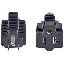 Amazon | FidgetGear Nema 5-15 P to 5-15 R / 5-20 Rオス
